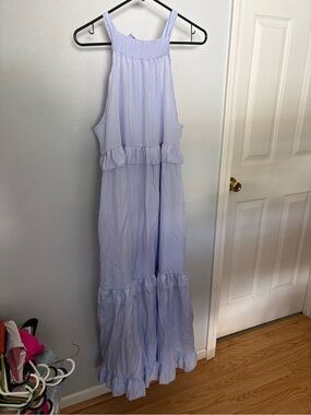 Women’s Lavender Ruffle Maxi Dress - Brand Unspecified
